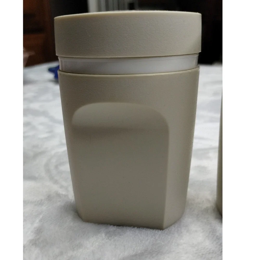 Tupperware Modular Mates Spice Shakers Tan Beige Vintage‎ Kitchen Storage